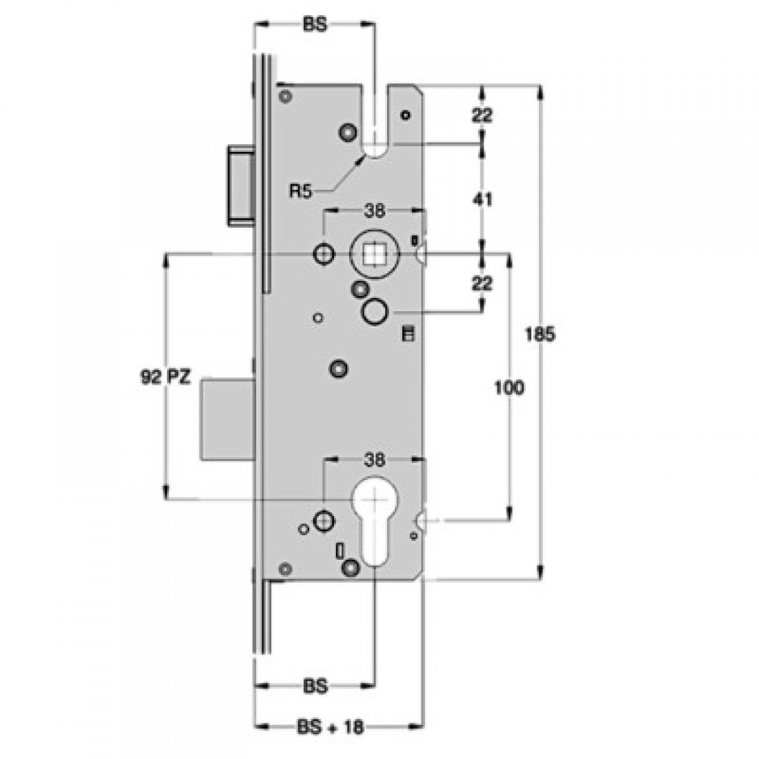 Winkhaus AV2 Auto Locking Single Spindle Latch & Deadbolt Gearbox